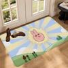 My F-Friend Pink Rabbit Funny Anime Floor Mat INS Style Soft Bedroom Floor House Laundry Room Mat Anti-skid Household Carpets