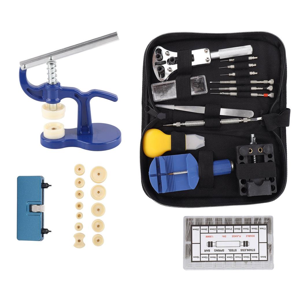 Watch Repair Tool Kit Watch Press Adjustable Back Case Opener Pin Punch Watch Battery Replacement