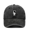 Vintage Washed Pure Cotton Outdoor Sun Hat with Astronaut Embroidery
