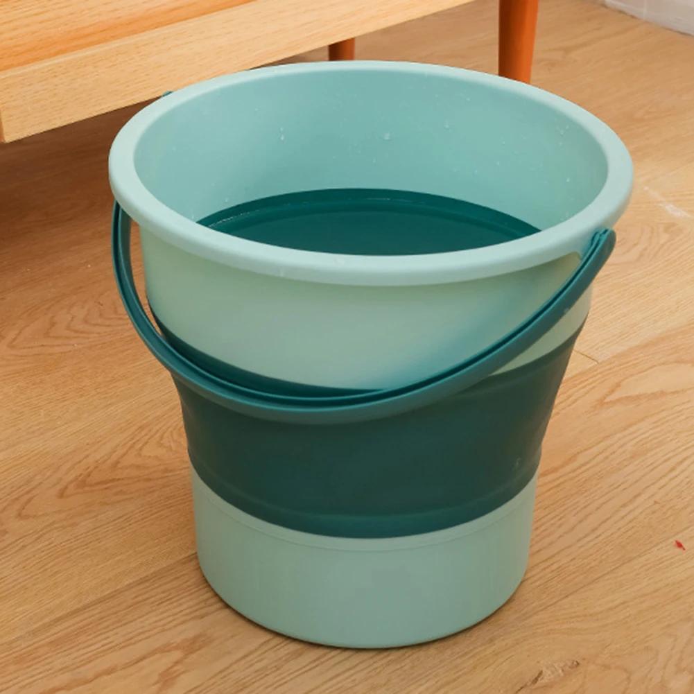 4.6-16.8L Portable Foldable Bucket Basin Tourism Outdoor Cleaning Bucket Fishing Camping Car Washing Mop Space Saving Buckets