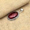 Red Garnet Gemstone Handmade 925 Sterling Silver Jewelry Pendant For Women