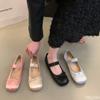 Flat Bottomed New Spring Daily Commuting Non Tiring Women's Shoes Comfortable Versatile Butterfly Bow Shallow Mouth Single Shoe
