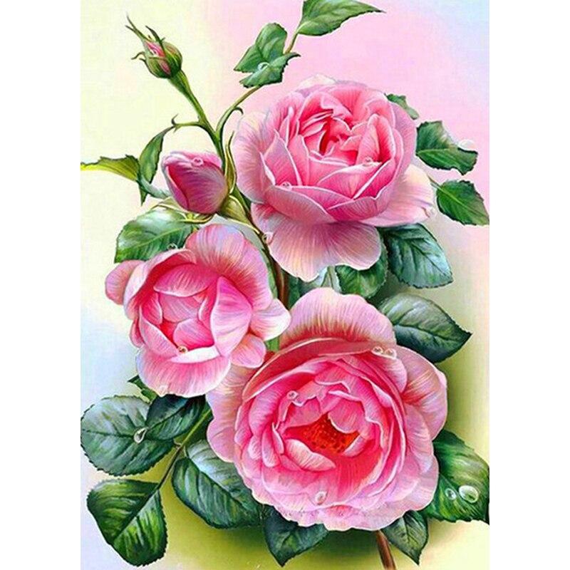 

Новый 5D DIY алмазная живопись цветок алмазная вышивка пейзаж вышивка крестиком ремесла полная круглая дрель домашний декор ручной подарок Full Round 30x40CM