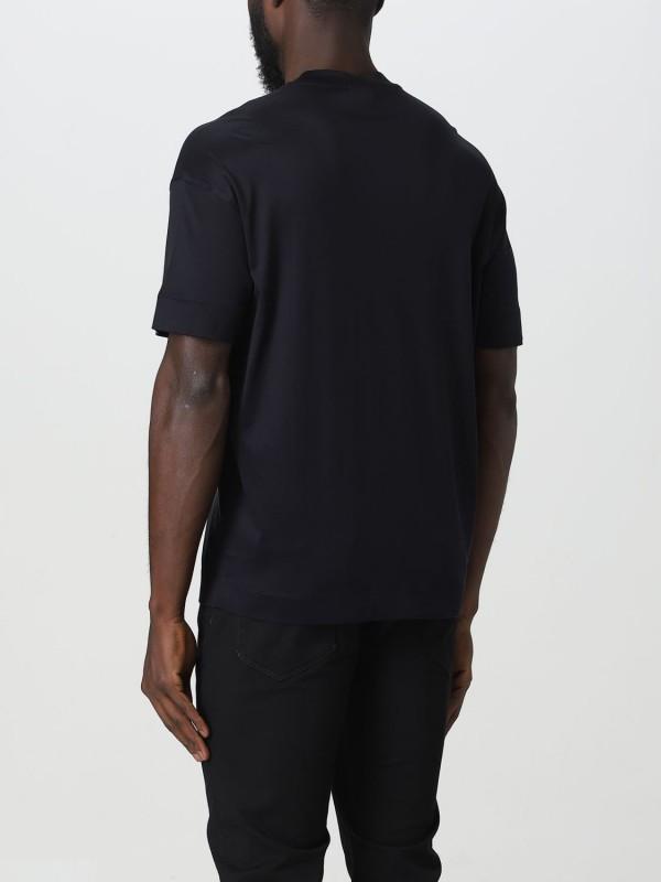 Emporio Armani luxury men's t-shirt BLU navy - Size: M