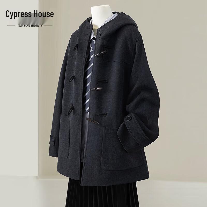 Женское шерстяное пальто с капюшоном Si Ba She S