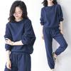 Women's Waffle Knit Tracksuit: Spring/Autumn 2025 Long Sleeve Casual Running Set