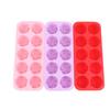 10-Cavity Silicone Rose Cake Mold Nonstick Reusable Baking Pan For Diy Cupcake Chocolate Candle Soap Dessert Decoration Mold