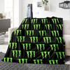 Фланелевое одеяло с логотипом Monster Energy, супермягкое, теплое, уютное, для дивана, кровати, офиса, путешествий, всесезонное, домашний декор, подарок