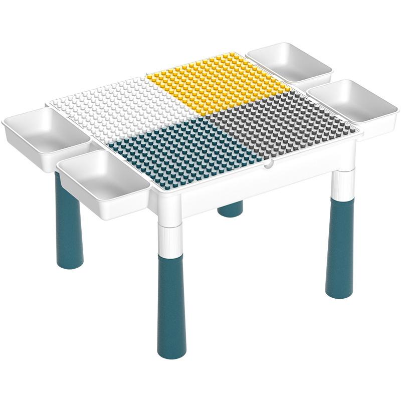 Children'S Building Block Table Building Block Chair Educational Early Education Multi-Functional Assembly Large Particle Building Block Toys