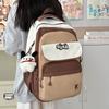 Schoolbag Large Capacity Contrasting Color Backpack Female Cute Small Fresh College Style School Bag Girls Junior High School High School Backpack 