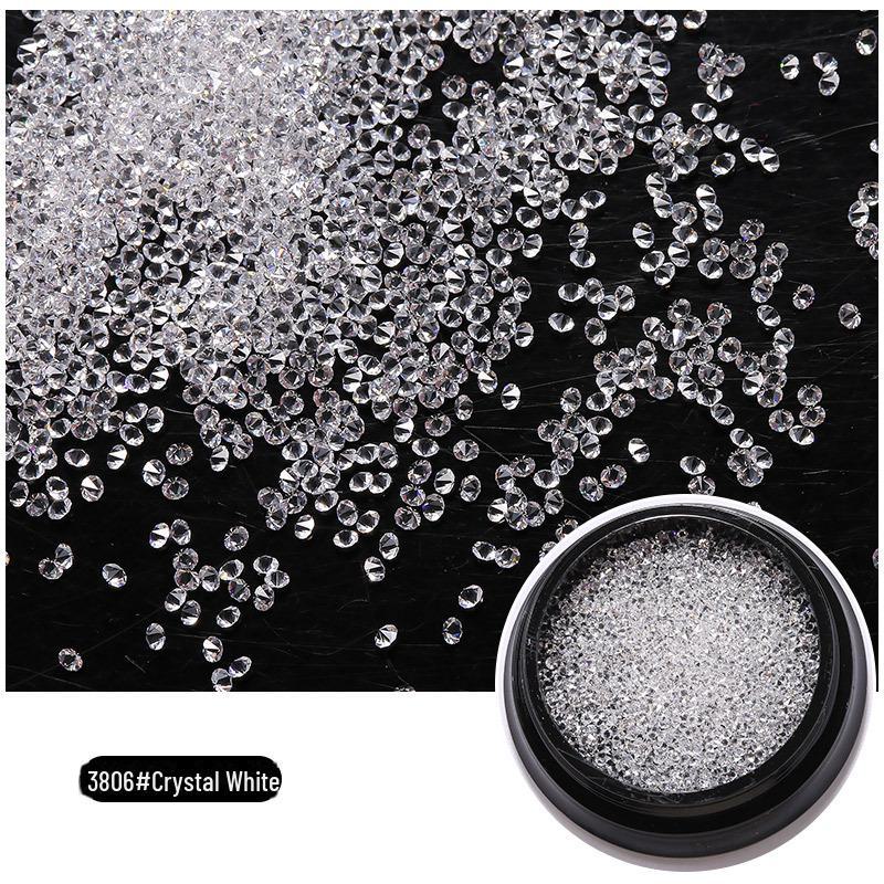 Nail Art Micro-Diamond Jewelry: Super Flash Pointy Crystal Sand Miniestones