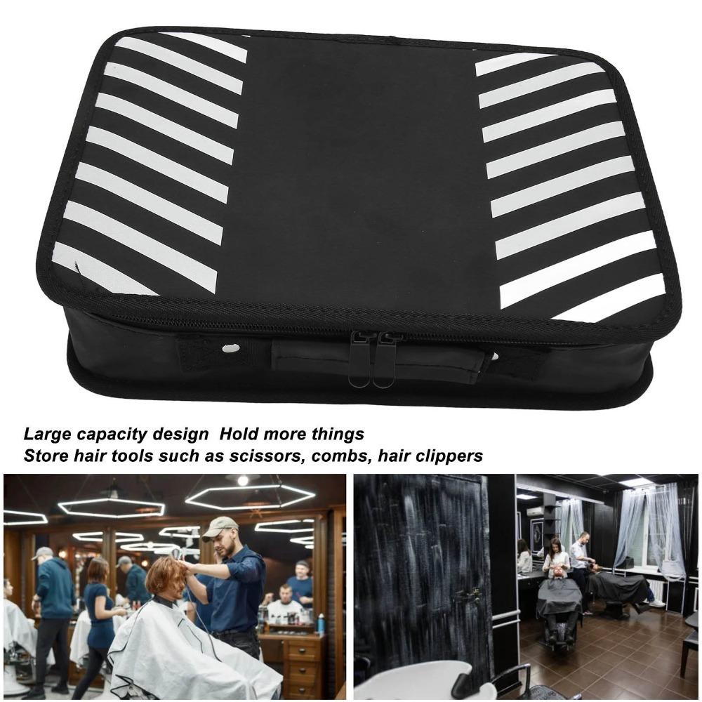 Organized Compartments Barber Tool Bag Spacious Design Hair Cutting Grooming Kit Travel Use