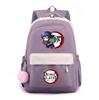 Anime Demon Slayer Printed Backpack for Teenger Student Large Capacity Waterproof Schoolbag Bookbag Women Travel Bag Gift