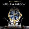POEDAGAR Top Fashion Man Clock Business Waterproof Luminous Date Week Wristwatch Quartz Stainless Steel Casual Watches