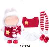 New Christmas Clothes For 17cm Labubus Mini Doll Clothes Outfit Hat Clothes for Labubu I II III Doll Accessories Party Game Toys