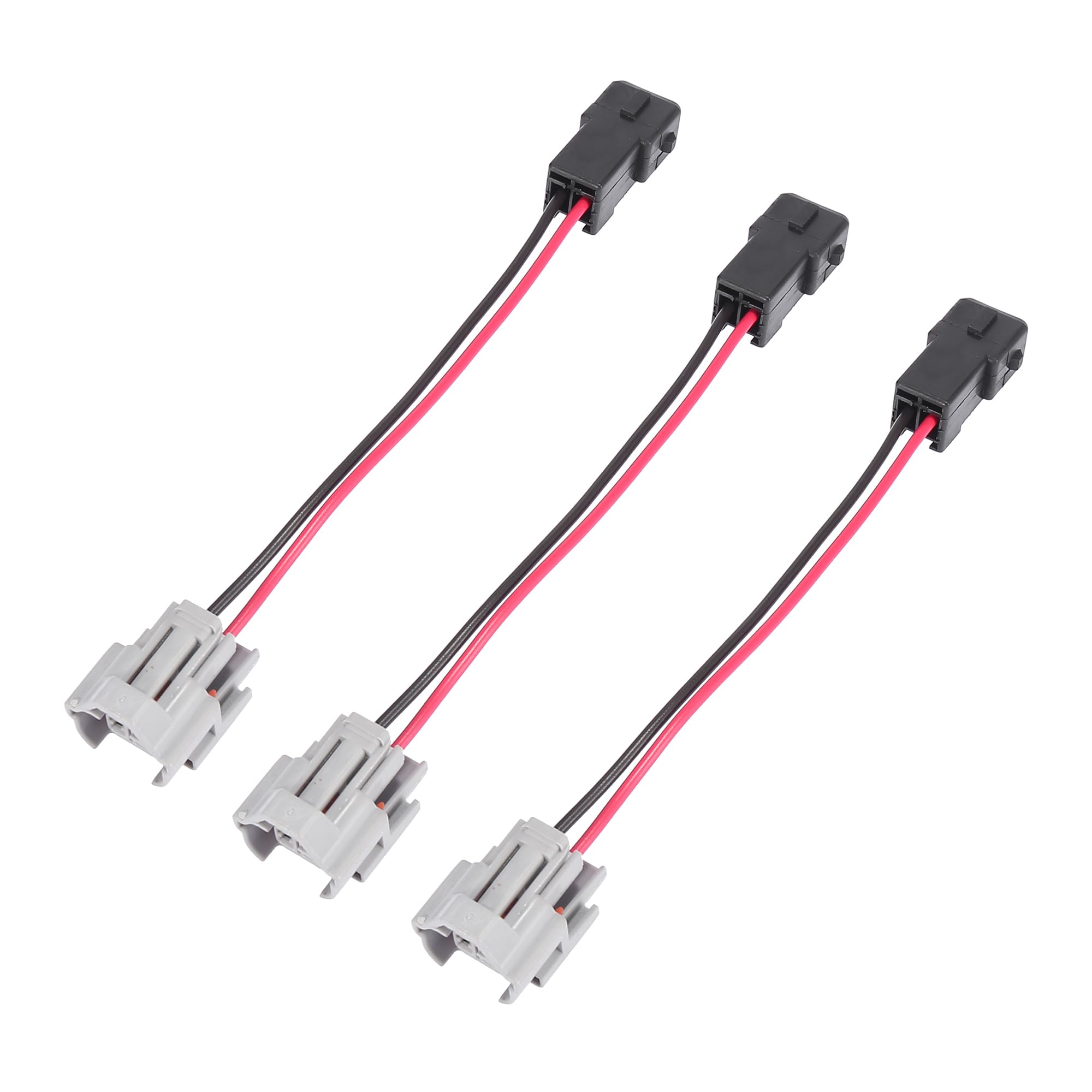 

X AUTOHAUX Адаптер топливной форсунки автомобиля Проводной кабельный разъем Штекер Гнездовой к Штекерному для EV1 3 шт.