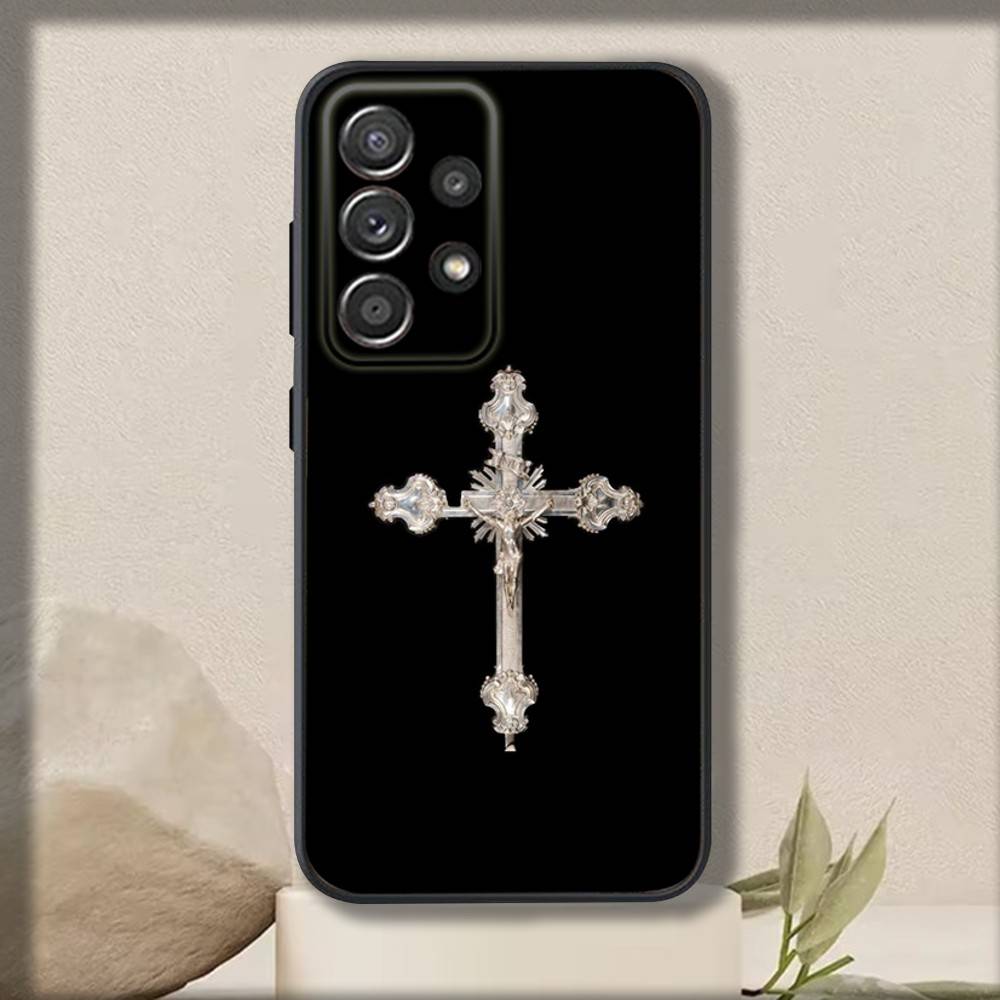 Orthodox Christians Phone Case For Samsung S 25,24,23,22,30,21,10,9,Ultra,Plus,Lite,FE,4,5 G Soft Black Case
