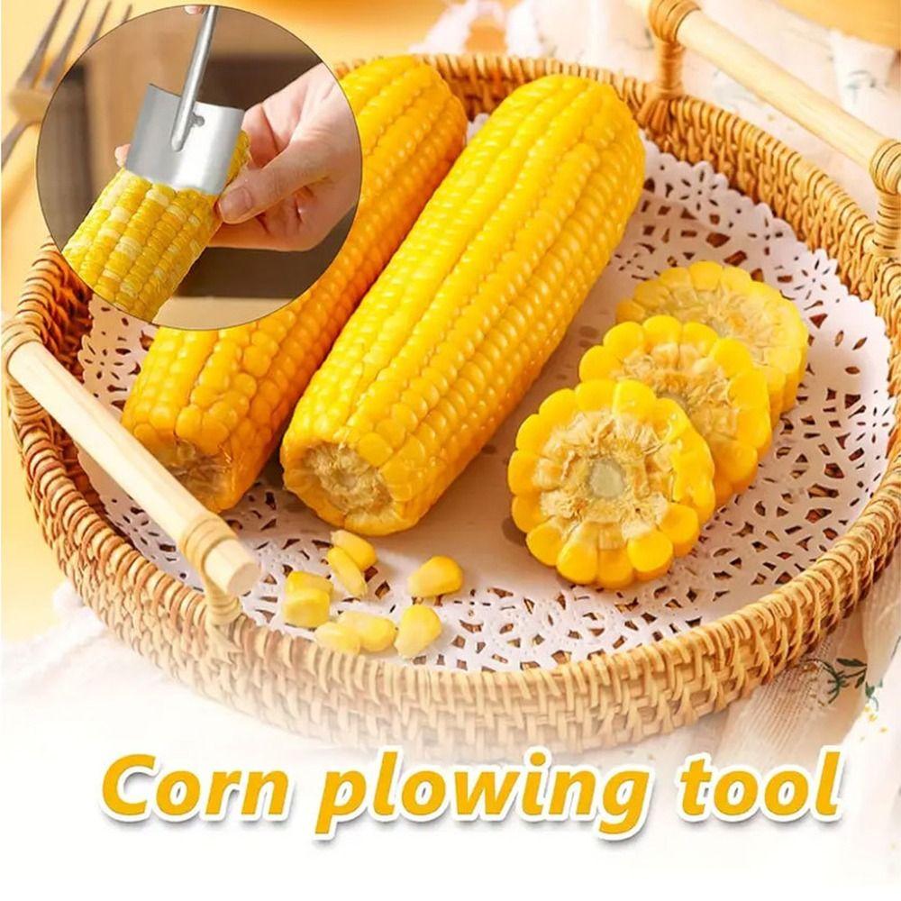 Planer Tool Corn Cob Peeler with Ergonomic Handle Corn Kernel Removing Durable Corn Stripper