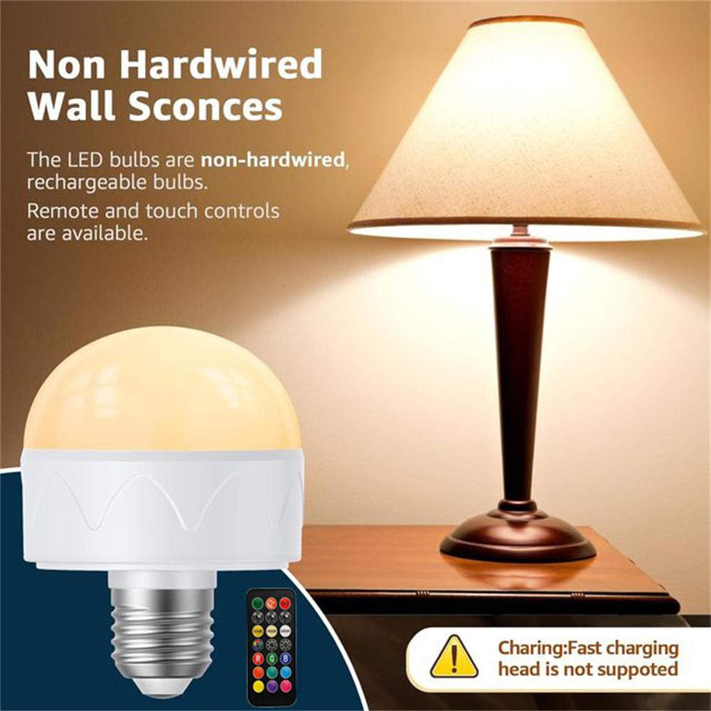 

Magnetic E27 Colorful LED Rechargeable Night Light Remote Control Timing Dimming Light Bulb A
