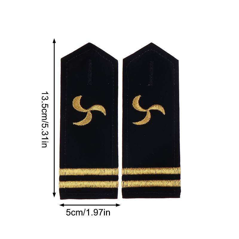 1 pár Ozdoba na oblečení Epolety Nárameníky Námořník Řemeslné Ramenní nášivky DIY Oblečení Dekor Doplňky