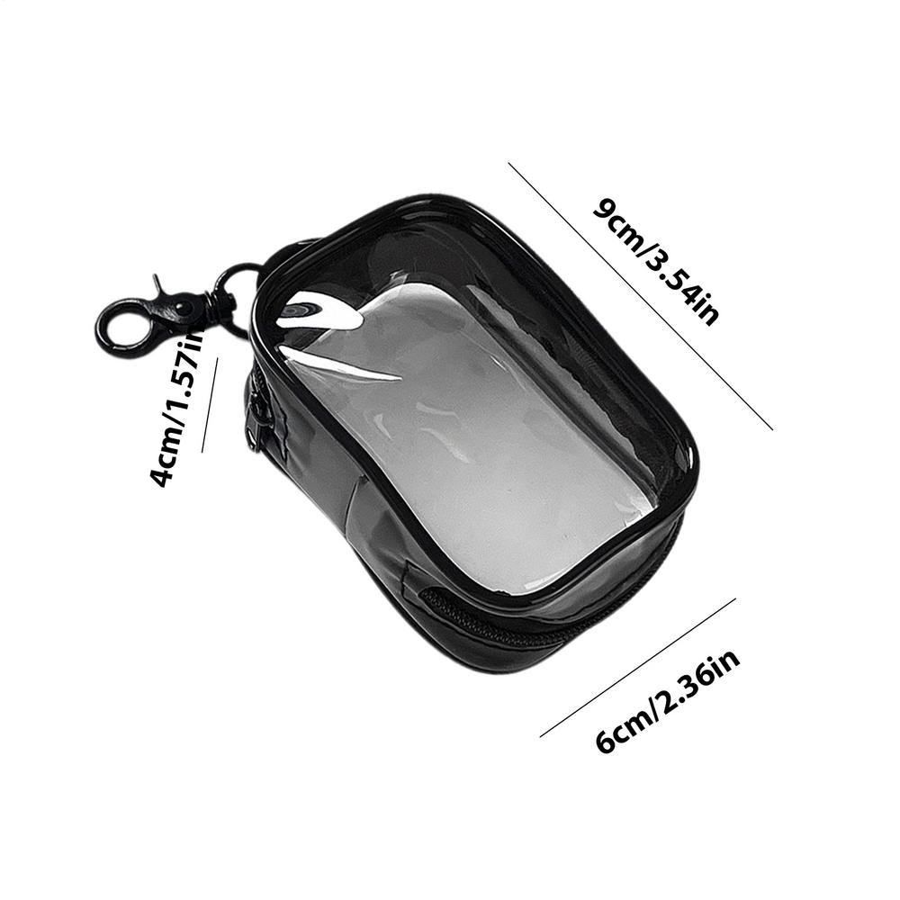 Clear Zipper Storage Bags Charging Cable Bags with Zipper Portable Dust-Proof Storage Bag for Bracelets and Data Cables