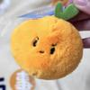 Bag Hanging Tangerine Plush Keychain Fluffy Tangerine Car Key Ring  Backpack Decor