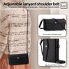 For Motorola Moto G06 4G Case Card Slots Zipper Purse PU Leather Phone Cover with Shoulder Strap