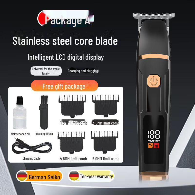 Shimi Digital Display USB Hair Clipper: Electric Hair Salon Tool and Shaver