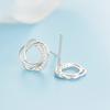 S925 Sterling Silber Pflaume Stud Ohrringe frauen Ohrringe Stilvolle Einfache und Vielseitige Temperament