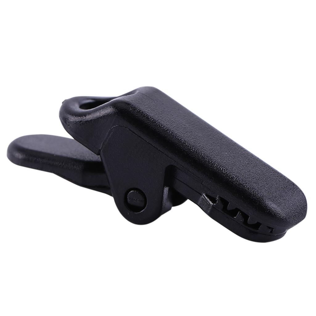 20pcs Bag Black Trap Clips Jaw Tent Snaps Camping Clamp Clips Tent Tighten For Outdoors