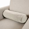 Linen Pillowcase Round Pillow Cover Cylindrical Lumbar Pillow Protector Soft Breathable Neck Roll Pillowcase For Bed Sofa