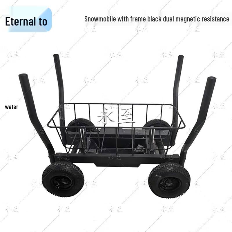 Double Magnetic Resistance Wheeled Sled Trainer