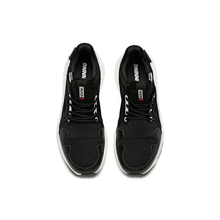 Anta Flash Energy Wormhole Technology Low-Top Running Shoes Men Sneakers Black White 91935519-1