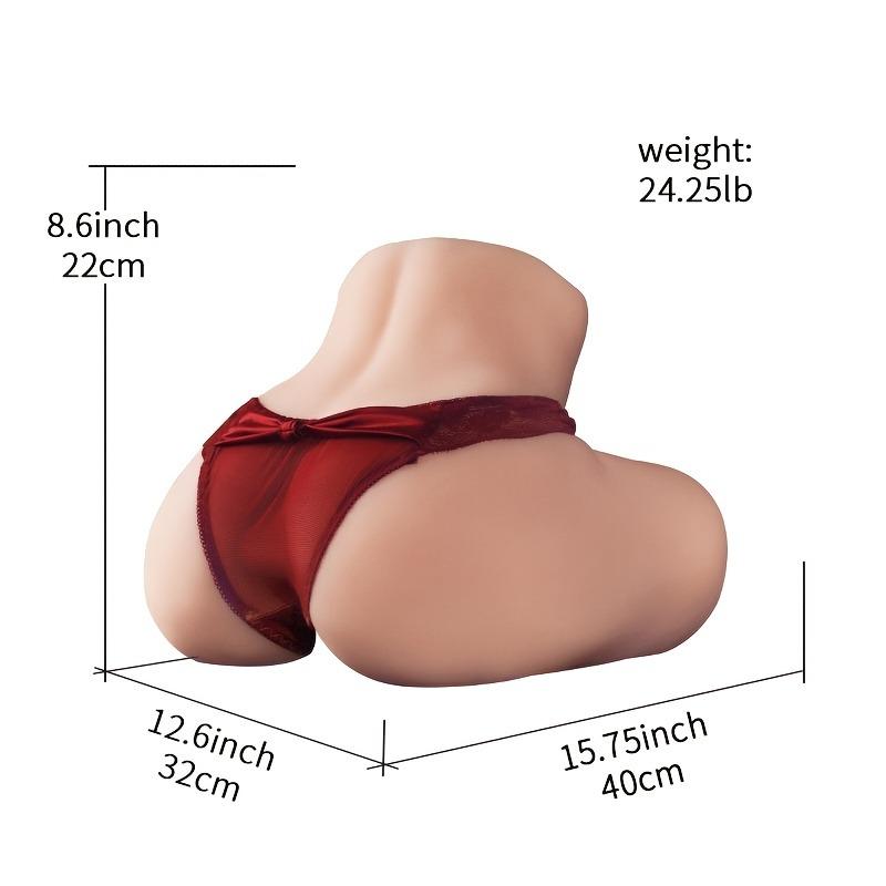 Half Body Without Arms Skin Color Big Ass Real Touch Sex Doll Realistic Vagina Female Ass Toy Masturbator