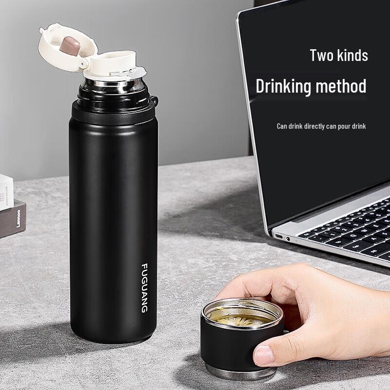 Fuguang Zhuoxuan 316L Stainless Steel Dual-Drink Insulated Bottle