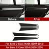 Car Door Panel Decoration Strips Sticker Carbon Fiber Interior for Mercedes Benz W204 (2007-2013) S204 (2008-2014) Accessories