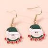 European and American Christmas Earrings: Santa, Tree, Snowman, Snowflake, Gloves