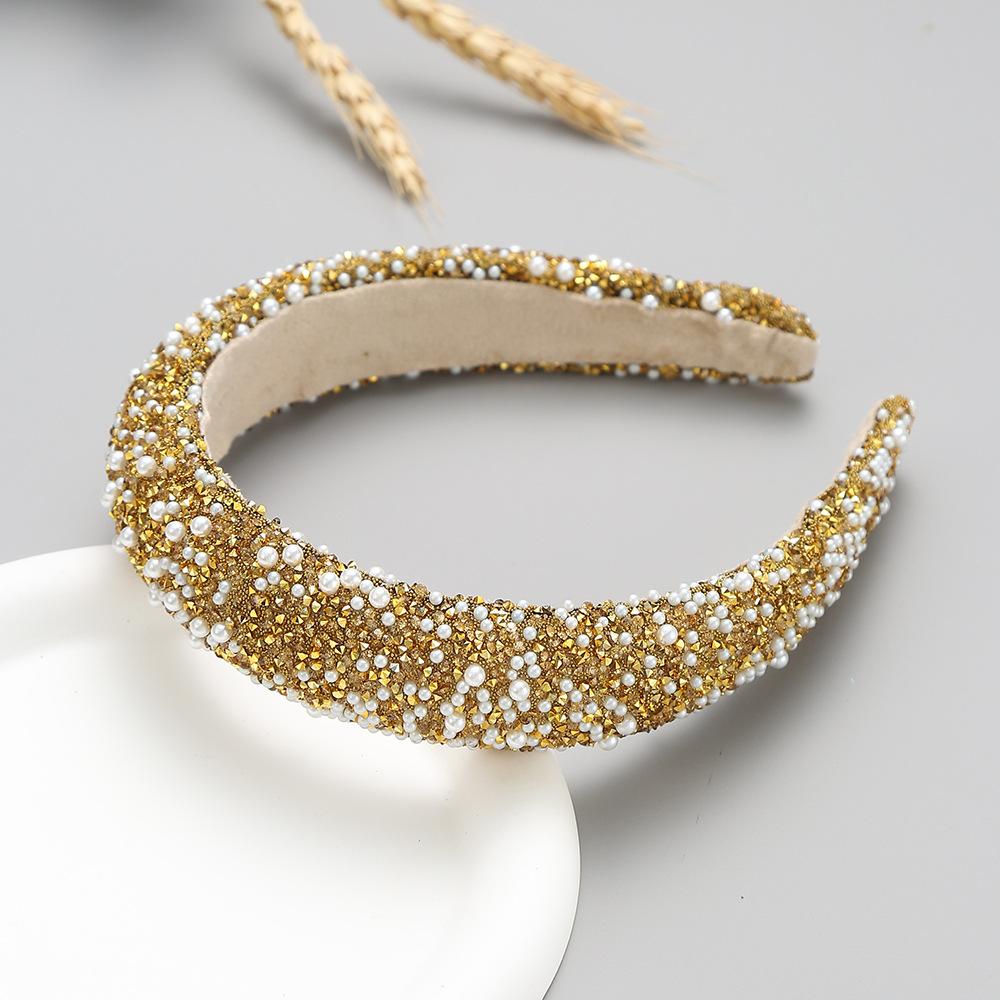 Diamond Headband Glitter Sparkle Jeweled Womens Headbands Hair Bands Wide Fashion Hair Hoops Girls Hair Accessories Gifts