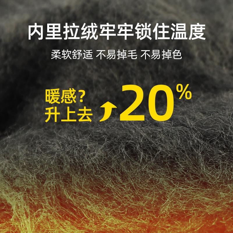 Winter knitted gloves warm and cold outdoor solid color velvet windproof student writing wool gloves cycling