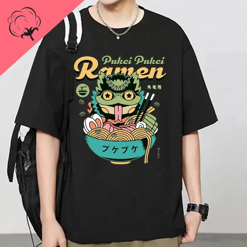 Yian Kut Ku Felyne Palico Ramen Vintage Unisex T-Shirt Monster Hunter Video Game Shirt Gaming Tee Pukei Graphic Oversize TShirts