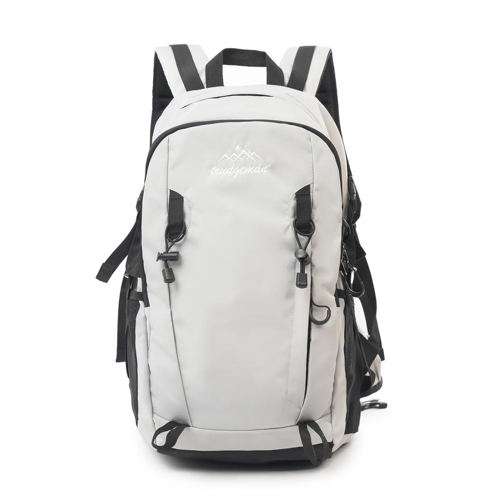 Schoolbag Backpack Outdoor Mountaineering Bag Black and White Color Matching Backpack Sports Travel Hiking Lightweight Backpack School Bag