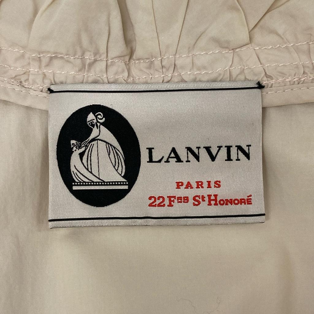 Lanvin [Good condition/Domestic Regular] W0701A1159P5A Cotton Blouson/ Jacket 36 beigeUsed