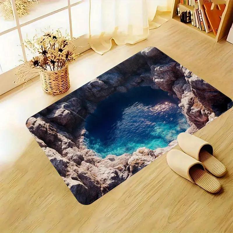 

Abyssal Visual Effect Door Mat Floor Mats Machine Washable Polyester Mat for Bedroom, Living Room Entrance Mat, Picnic Rugs 40x60cm