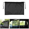 Car Window Cover Sun Protectors Curtain Mesh Fabric Blocks Heat with Adjustable Suction Cups for Privacy Cool Interior