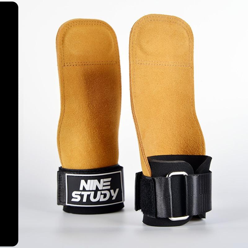 Cowhide Booster Bands Hard Pull-up Gloves Pull-up Bar Non-slip Wrist Assist Bands Fitness Wrist Guards Weightlifting Wrist Bands