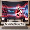 Custom Name Text Tapestry FC Köln Personalized Polyester Wall Tapestry For Bedroom And Room