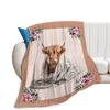 Cow Print Flannel Blanket Cartoon Blanket Nap Blanket
