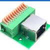No Solder Required RJ45 Ethernet Port Terminals Block DIN Rail Adapter With Status Light For Secure Networkings Connection