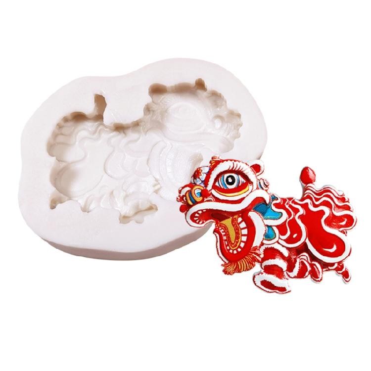 Chocolate Baking Mold Chinese Style Dragon and Lion Dance 3D Cake Molds Durable