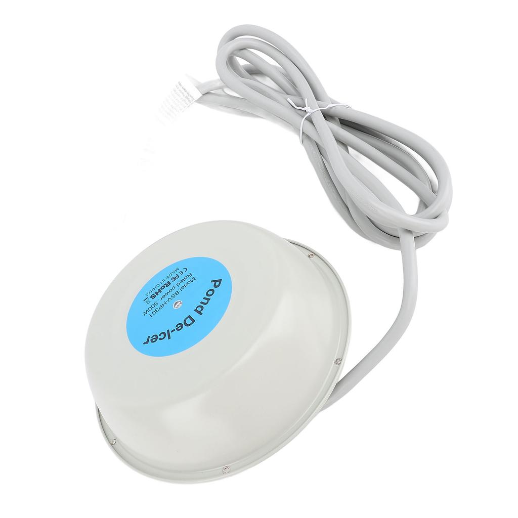 Birdbath Heater Winter Outdoor Bird Bath with Thermostat Floating Pond De Icer 500W Integral Cast